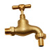 TAP HOSEBIB 22x22MM BRASS